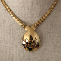 Vintage Napier Gold Chain Teardrop Necklace - 24 Wishes Vintage Jewelry
