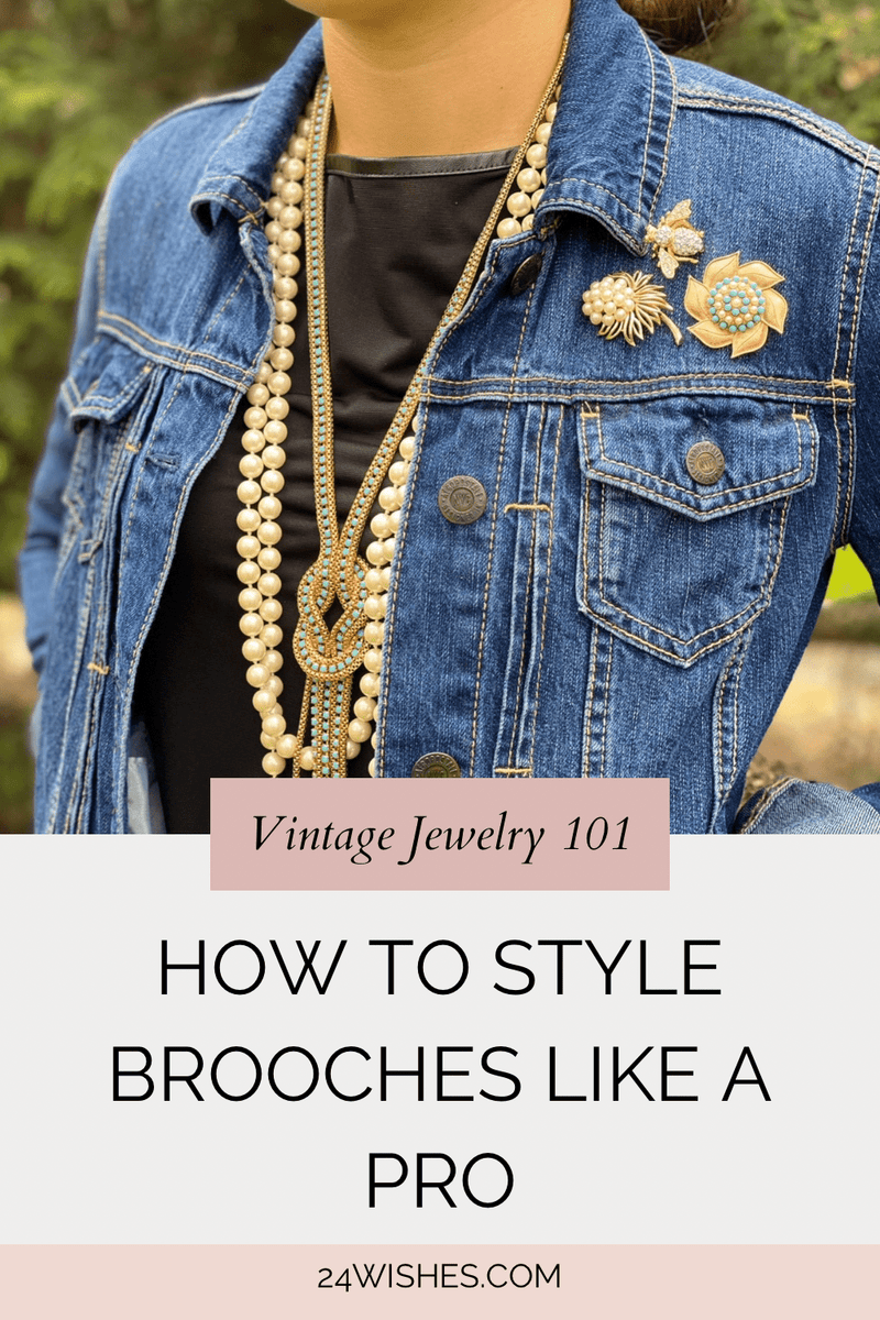Timeless Yet Trendy: How to Style Vintage Brooches Like a Pro - 24 Wishes Vintage Jewelry