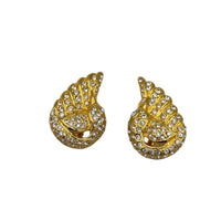 Joan Rivers Gold Pave Swan Vintage Clip-On Earrings