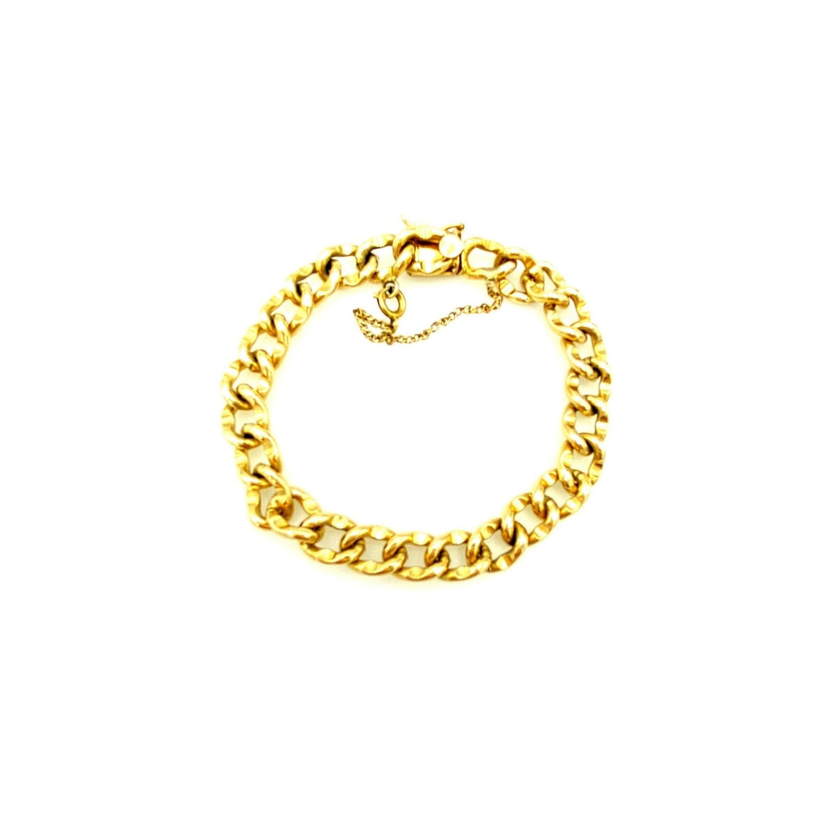 Bracelets12K Gold Filled Curb Chain Link Layering Bracelet