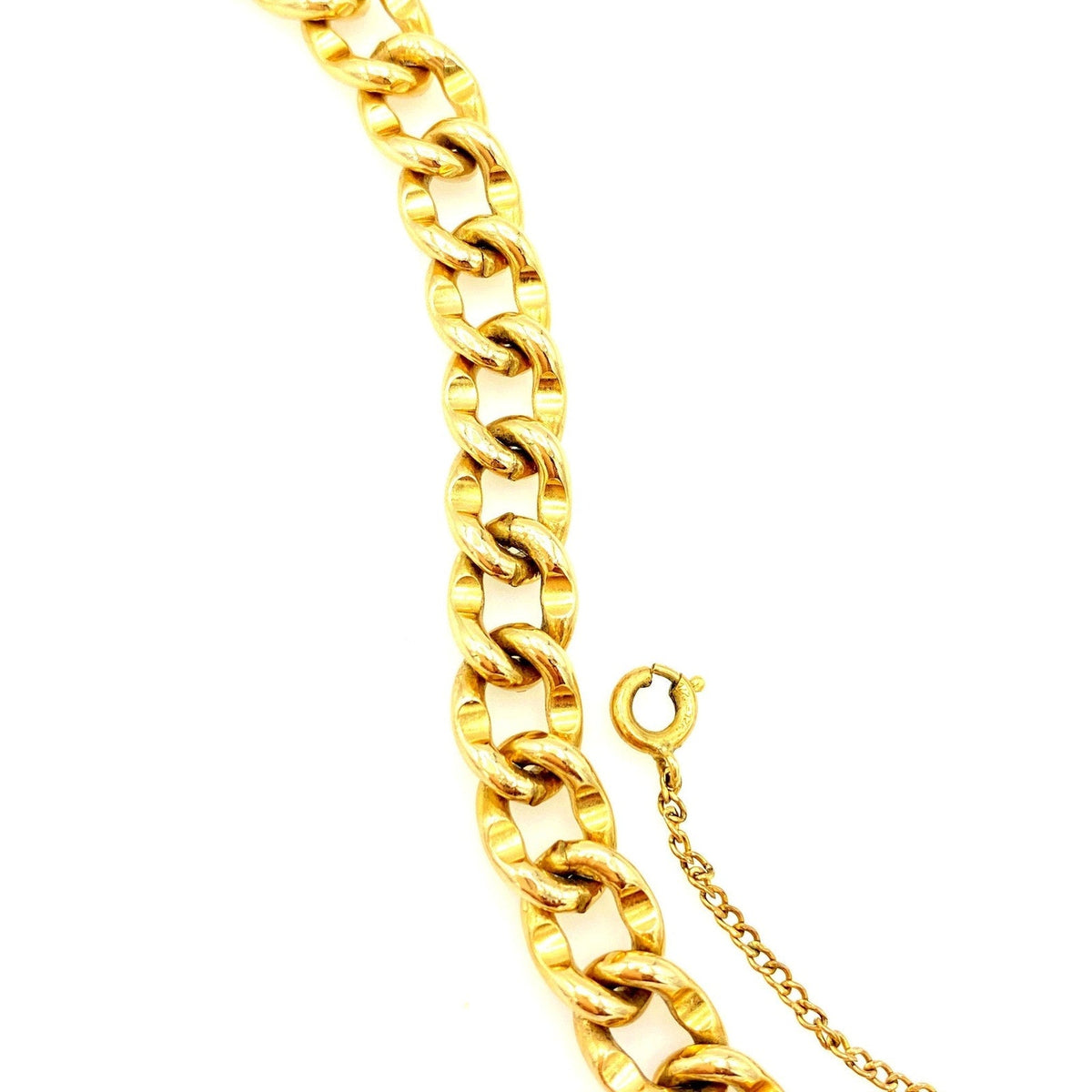 Bracelets12K Gold Filled Curb Chain Link Layering Bracelet