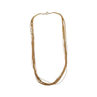 Necklaces & Pendants12K Gold Filled Heishi Tube Bead 10 Strand Necklace Southwestern Style