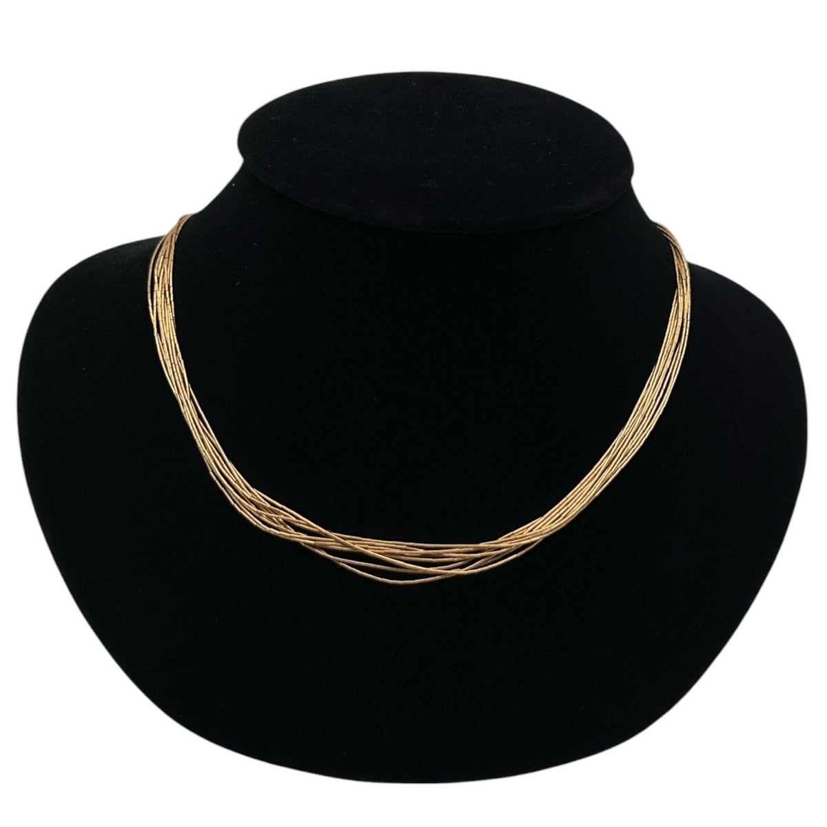Necklaces & Pendants12K Gold Filled Heishi Tube Bead 10 Strand Necklace Southwestern Style