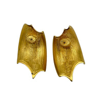 Erwin Pearl Vintage Satin Gold Pierced Statement Earrings