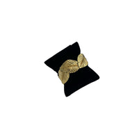 Napier Gold Leaf Cuff Bracelet Vintage Signed