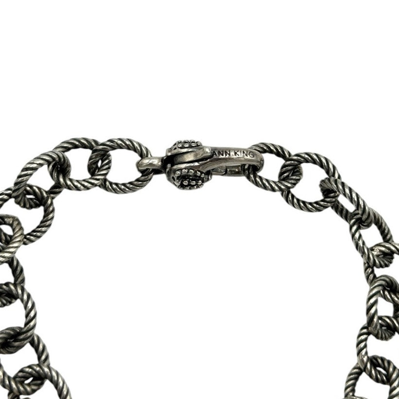 Ann King Crosses Of The World Sterling Silver Charm Bracelet 18K Gold