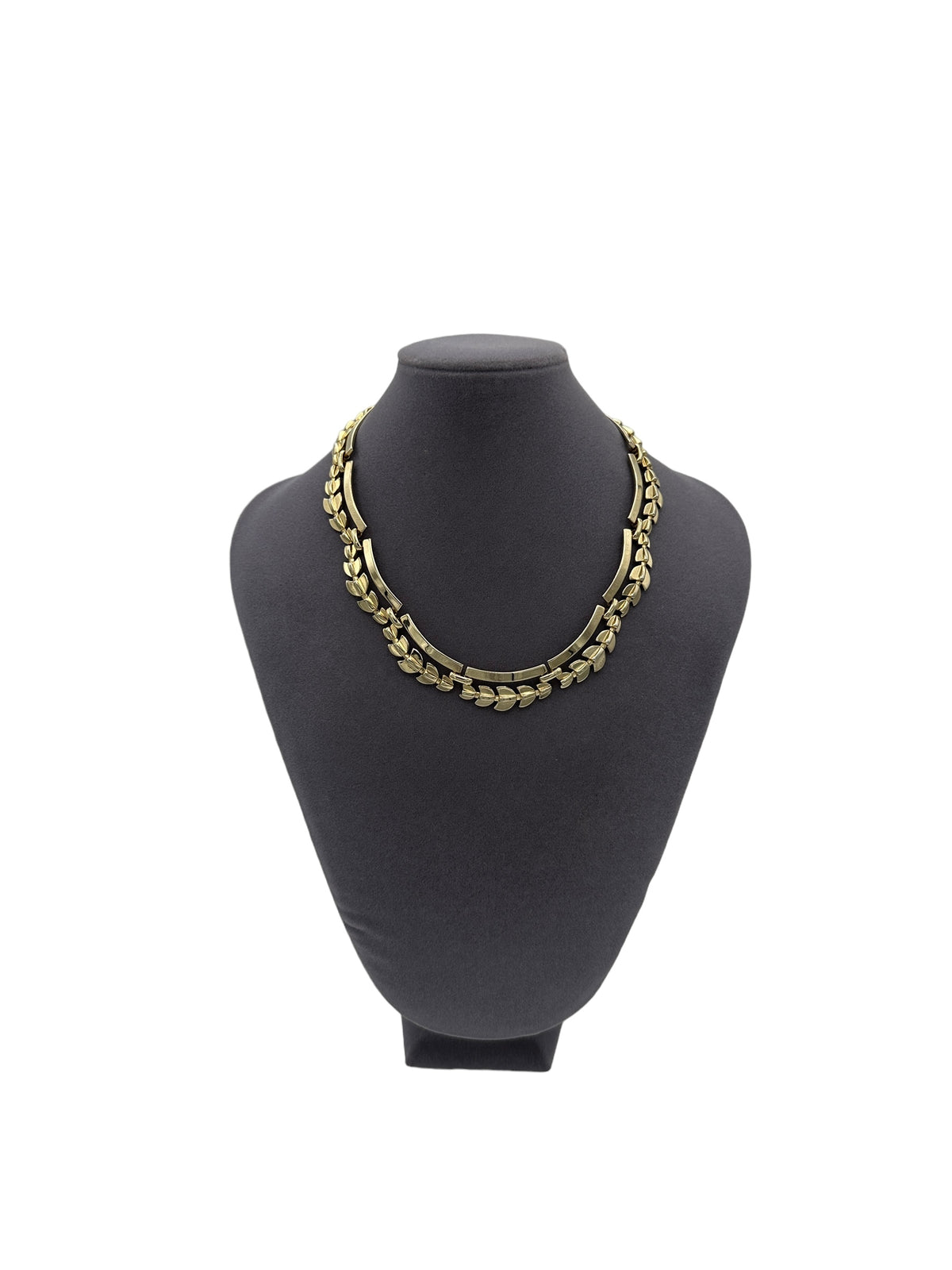 Monet Gold Double Link Layering Collar Necklace