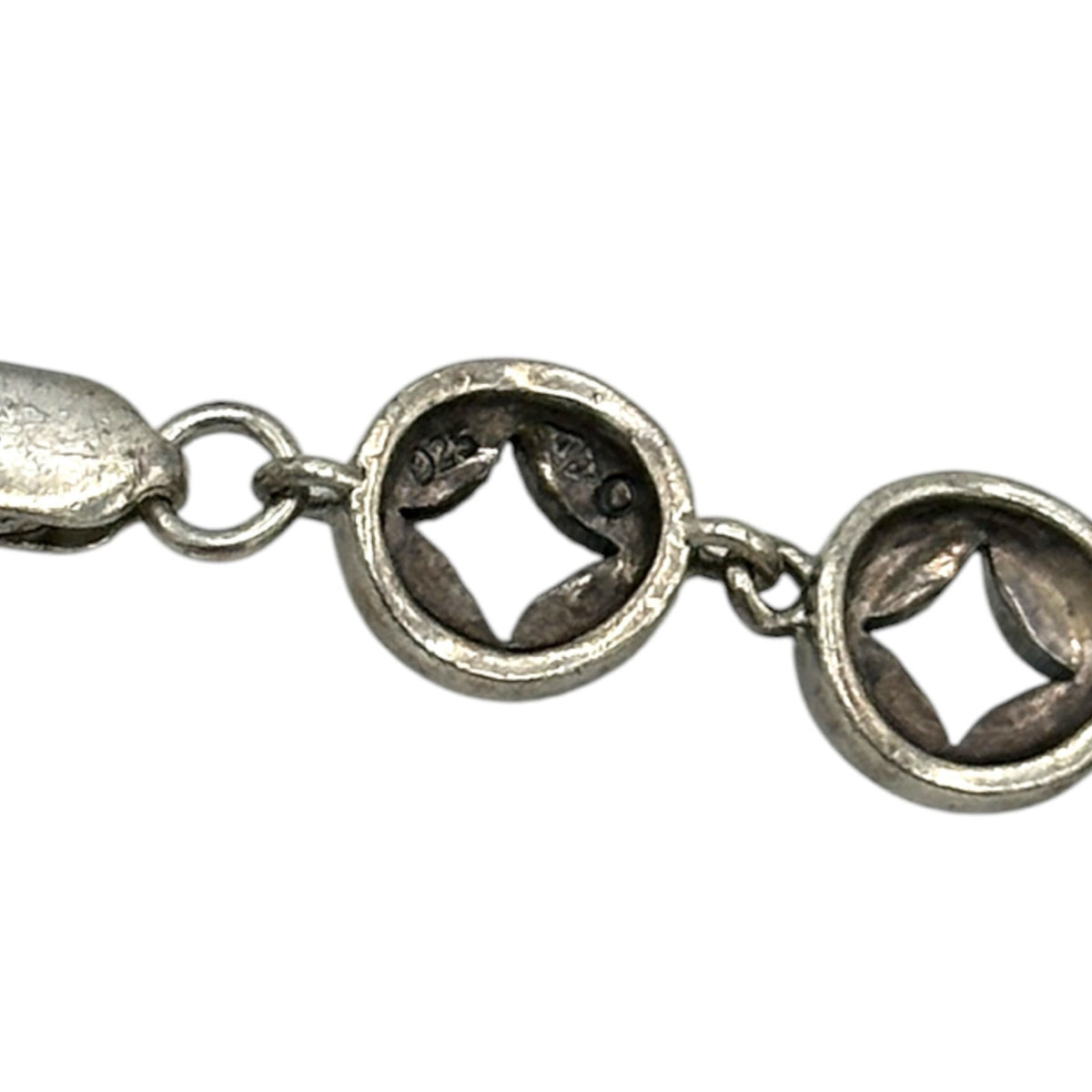 Judith Jack Sterling Silver Marcasite Camphor Glass Bracelet