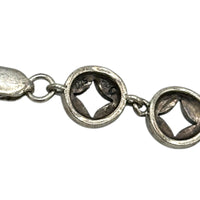 Judith Jack Sterling Silver Marcasite Camphor Glass Bracelet