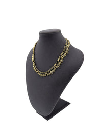 Monet Gold Double Link Layering Collar Necklace