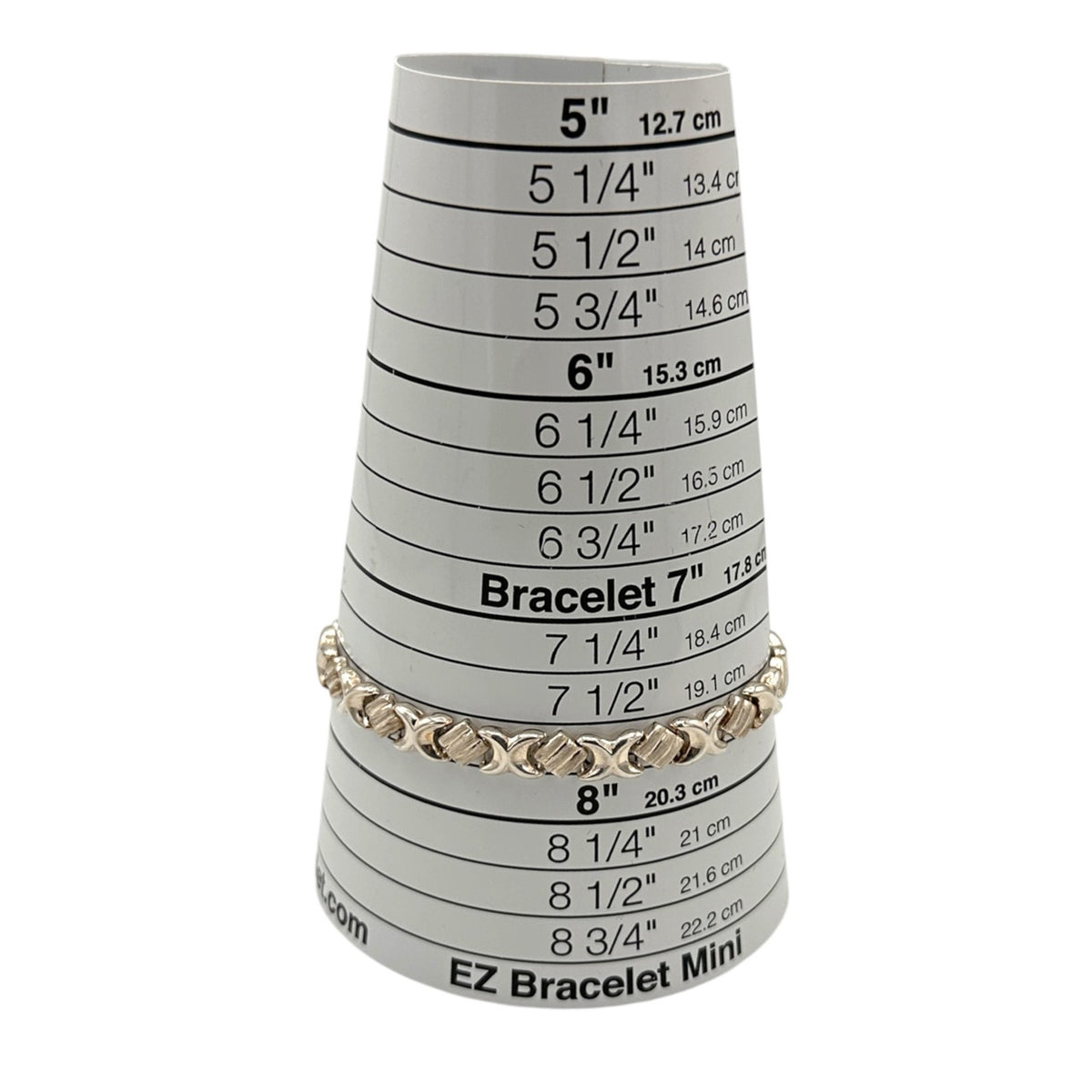 Alumni Stampato Style Sterling Silver XO Link Bracelet