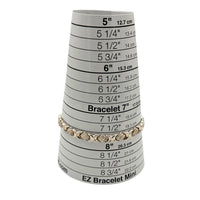 Alumni Stampato Style Sterling Silver XO Link Bracelet