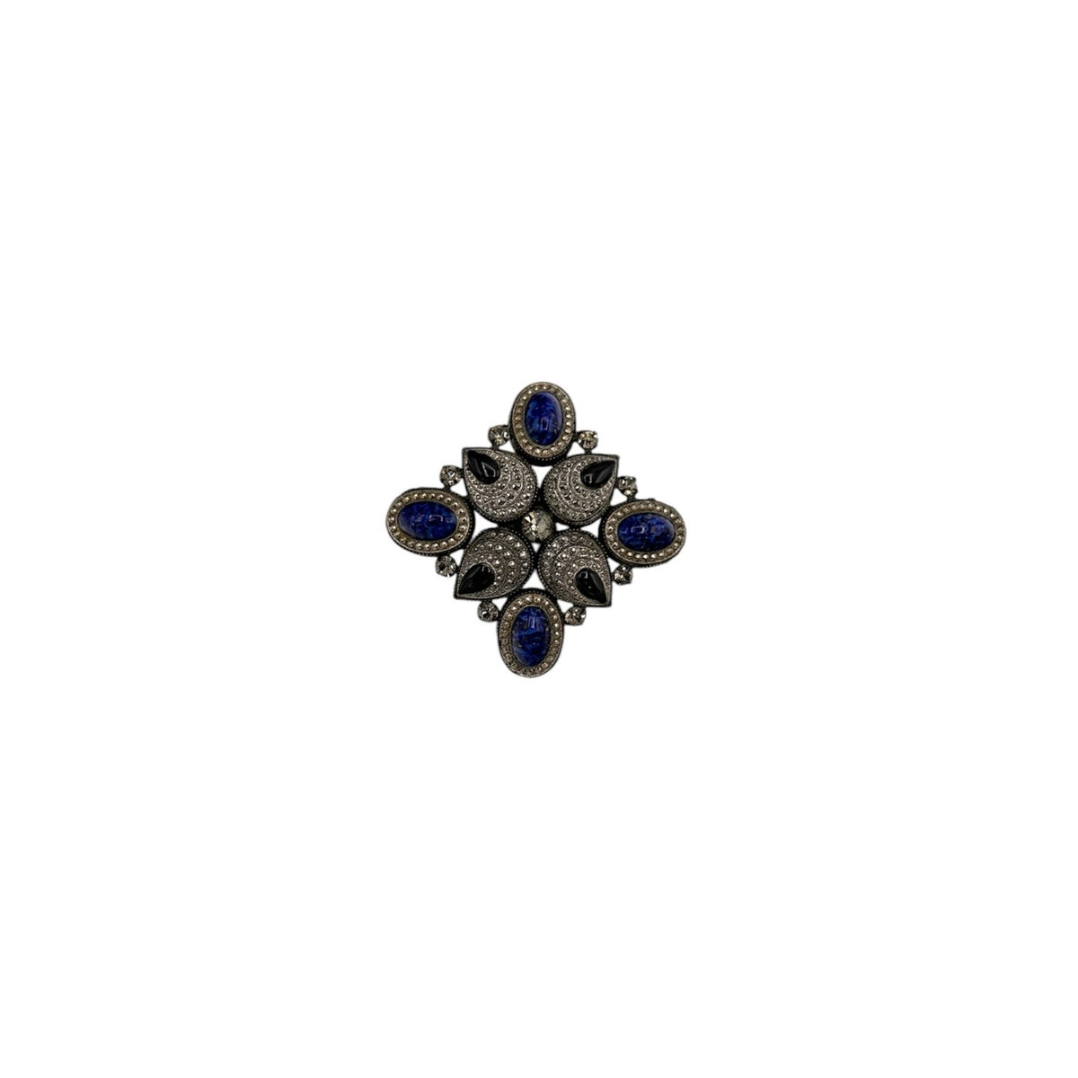 Kenneth Jay Lane Geometric Art Deco Style Vintage Brooch