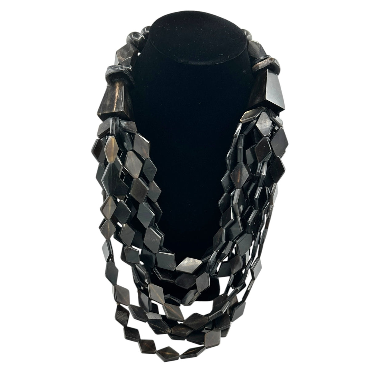 Monies Gerda Lynggaard Vintage Horn Multi Strand Necklace