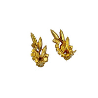 Juliana DeLizza & Elster (D&E) Pink Crawler Floral Clip-On Earrings