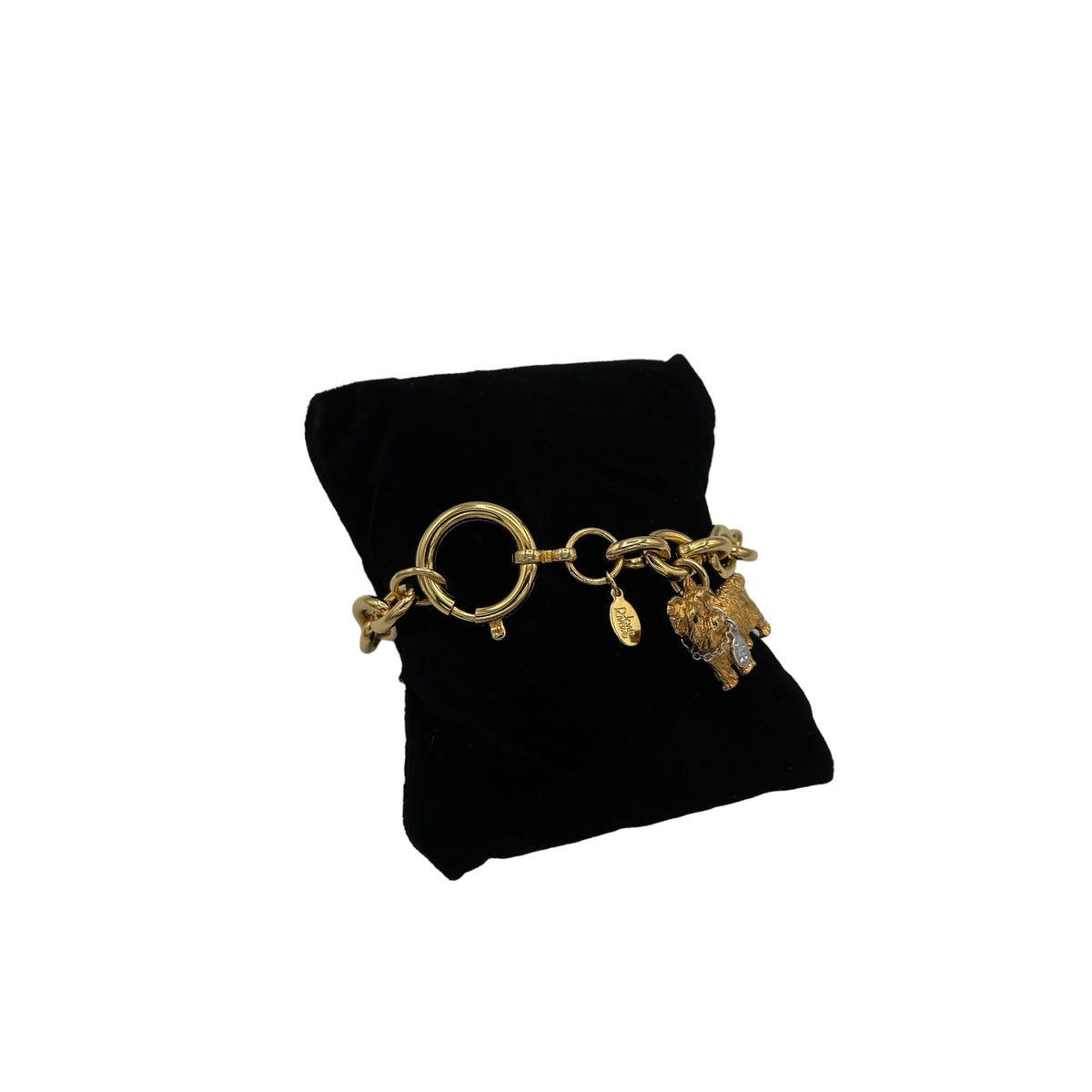 Joan Rivers Vintage Gold Scottie Dog Charm Bracelet