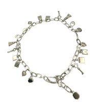Vintage Escada Silver Chain Charm Statement Belt