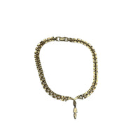 Vintage TARA Clear Rhinestone Tulip Drop Pendant Necklace
