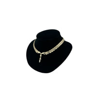 Vintage TARA Clear Rhinestone Tulip Drop Pendant Necklace