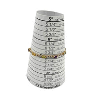 Sterling Silver Gold Vermeil Multiple Gemstone Tennis Bracelet