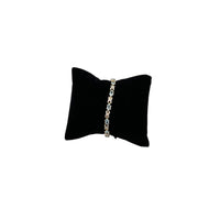 Sterling Silver Gold Vermeil Blue Topaz Vintage Tennis Bracelet