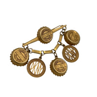 Donna Karan DKNY Bottle Cap Dangle Charm Brooch