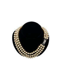 Kenneth Jay Lane Multi-Strand Jacqueline Kennedy Pearl Necklace