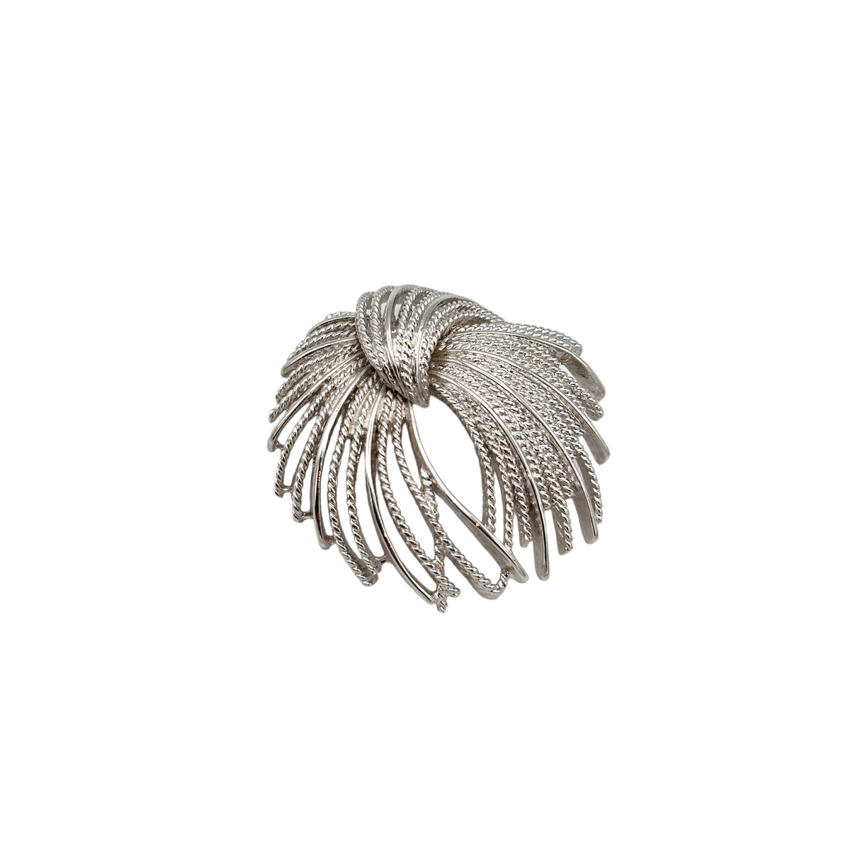 Monet Classic Silver Mirador Firework Brooch