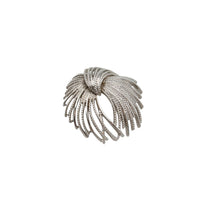 Monet Classic Silver Mirador Firework Brooch