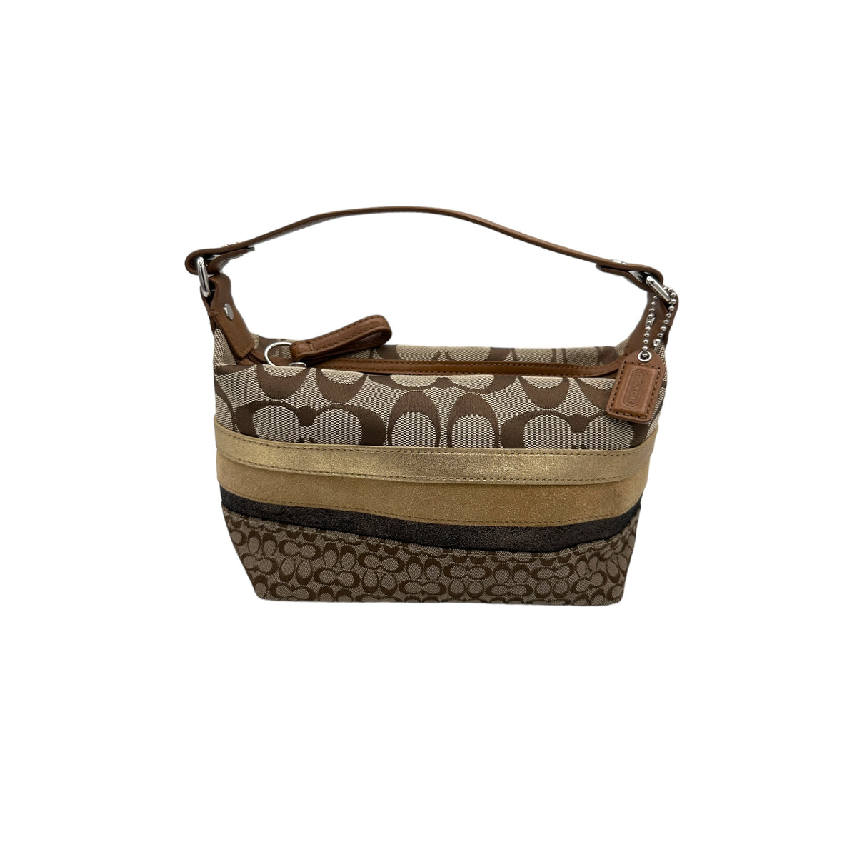 Coach SoHo Y2K Brown Jacquard Mini Handbag