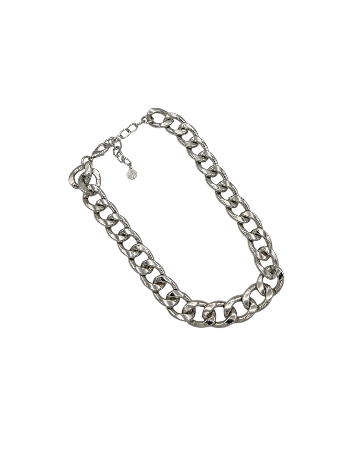 Graziano Heavy Silver Chunky Cuban Link Chain Necklace