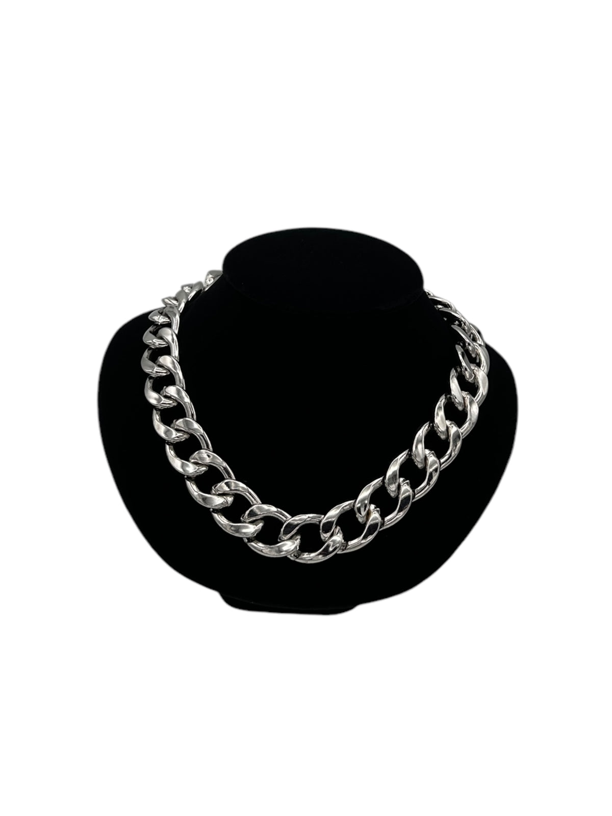 Graziano Heavy Silver Chunky Cuban Link Chain Necklace