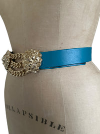 Mimi Di N Gold Double Lion Belt 1989 Adjustable