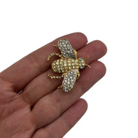 Kenneth Jay Lane KJL Classic Pave Bumble Bee Brooch