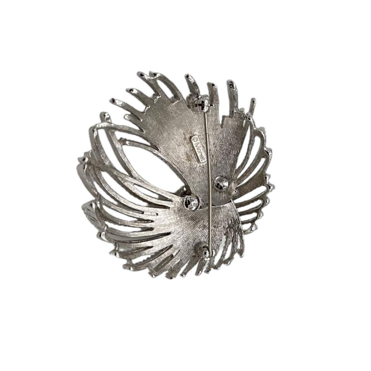 Monet Classic Silver Mirador Firework Brooch