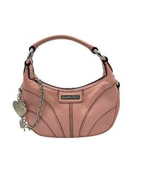Y2K Pink Leather Vintage Isabella Fiore Small Shoulder Handbag
