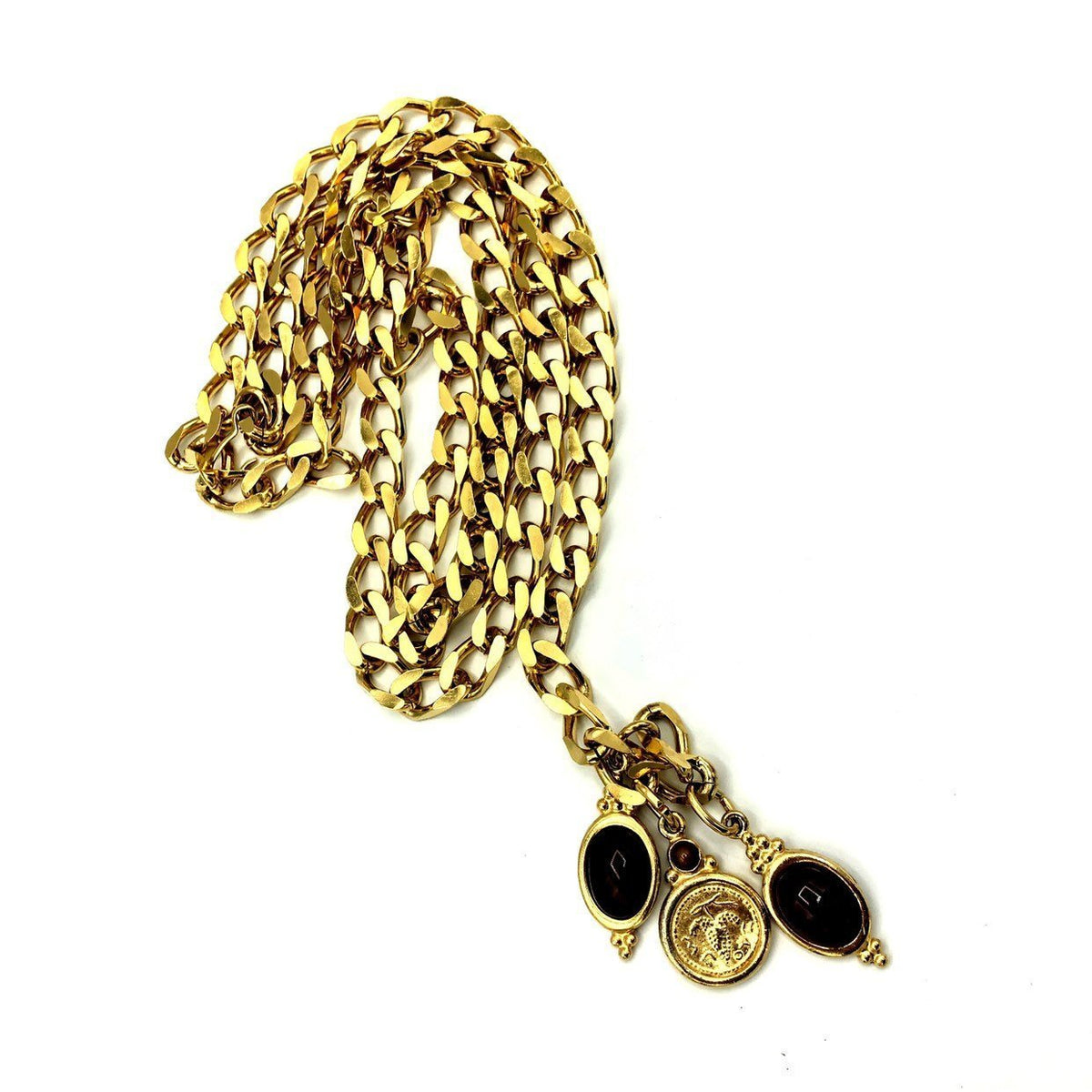 Accessocraft Gold Bib Chain Charm Vintage Belt - 24 Wishes Vintage Jewelry