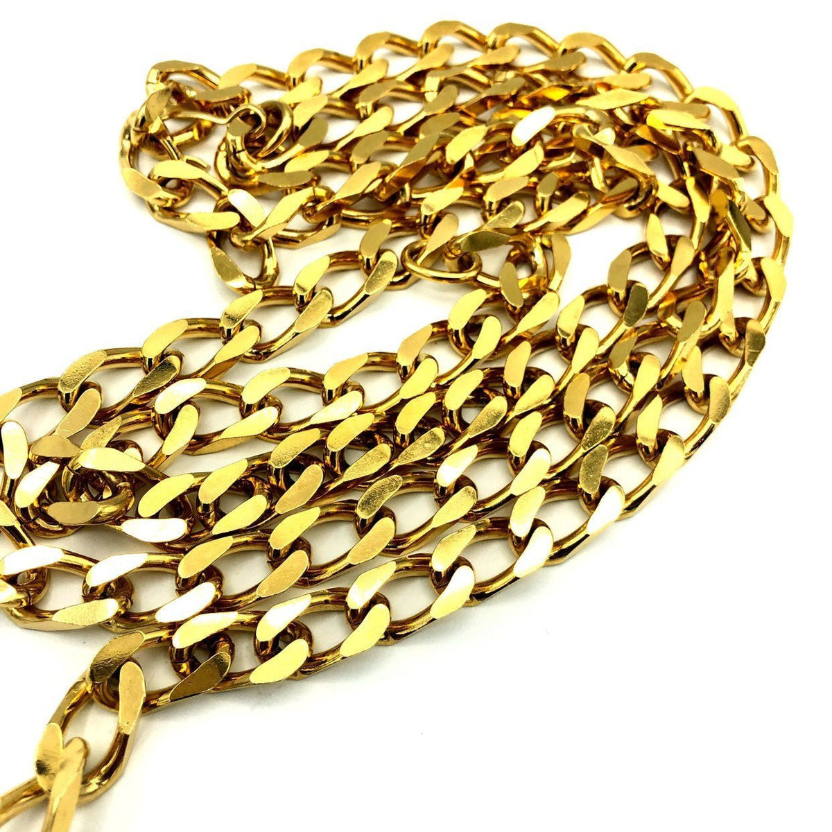 Accessocraft Gold Bib Chain Charm Vintage Belt - 24 Wishes Vintage Jewelry