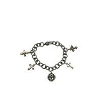 BraceletsAnn King Crosses Of The World Sterling Silver Charm Bracelet 18K Gold