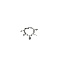 BraceletsAnn King Crosses Of The World Sterling Silver Charm Bracelet 18K Gold