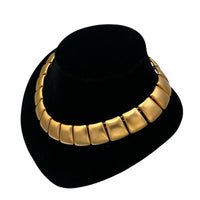 Anne Klein Brushed Matte Gold Square Link Classic Necklace