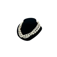 Necklaces & PendantsAnne Klein Three Strand Faux Pearl Necklace Toggle Closure