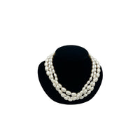 Necklaces & PendantsAnne Klein Three Strand Faux Pearl Necklace Toggle Closure