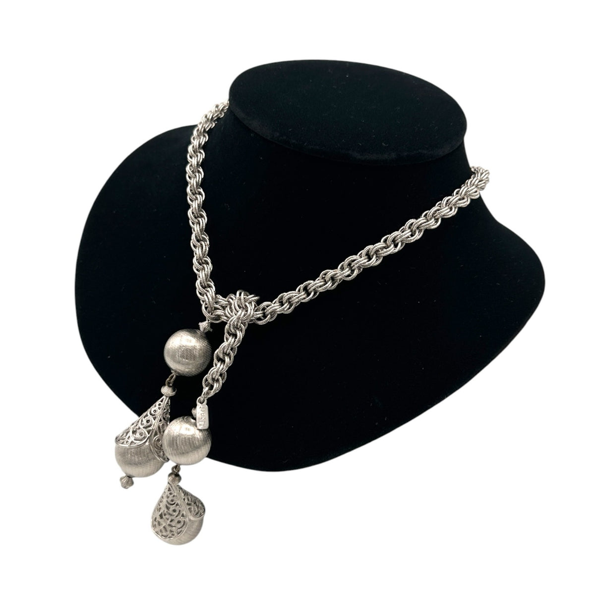 Vintage Monet Bolero 1960s Signed Lariat Layering Necklace