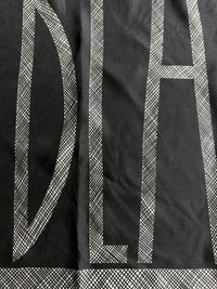 Bill Blass Black & White Geometric Vintage Square Silk Scarf - 24 Wishes Vintage Jewelry