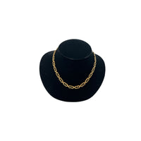 Vintage Givenchy Gold Logo Chain Necklace