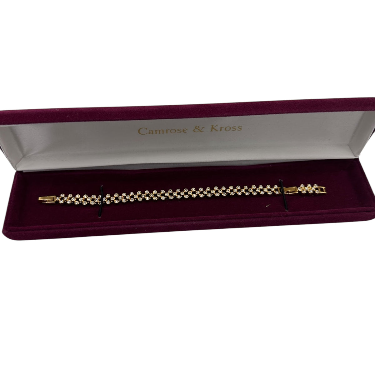 Camrose & Kross Jacqueline Kennedy JBK Simulated Diamond Tennis Bracelet - 24 Wishes Vintage Jewelry