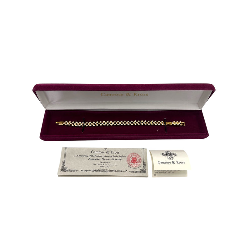 Camrose & Kross Jacqueline Kennedy JBK Simulated Diamond Tennis Bracelet - 24 Wishes Vintage Jewelry