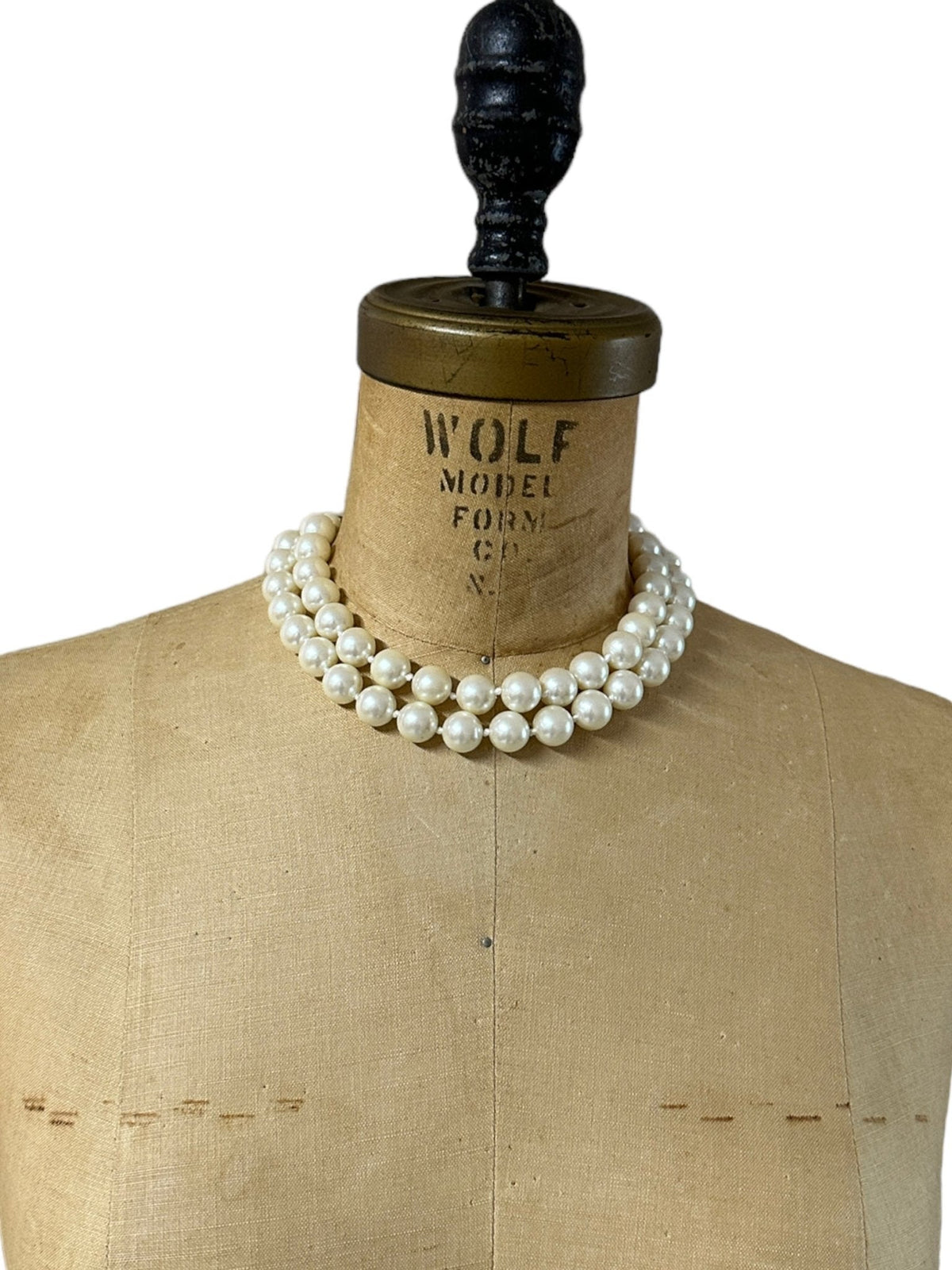 Carolee Classic Double Strand Pearl Vintage Necklace - 24 Wishes Vintage Jewelry