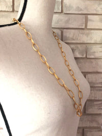 Carolee Classic Matt Gold Chain Vintage Necklace - 24 Wishes Vintage Jewelry